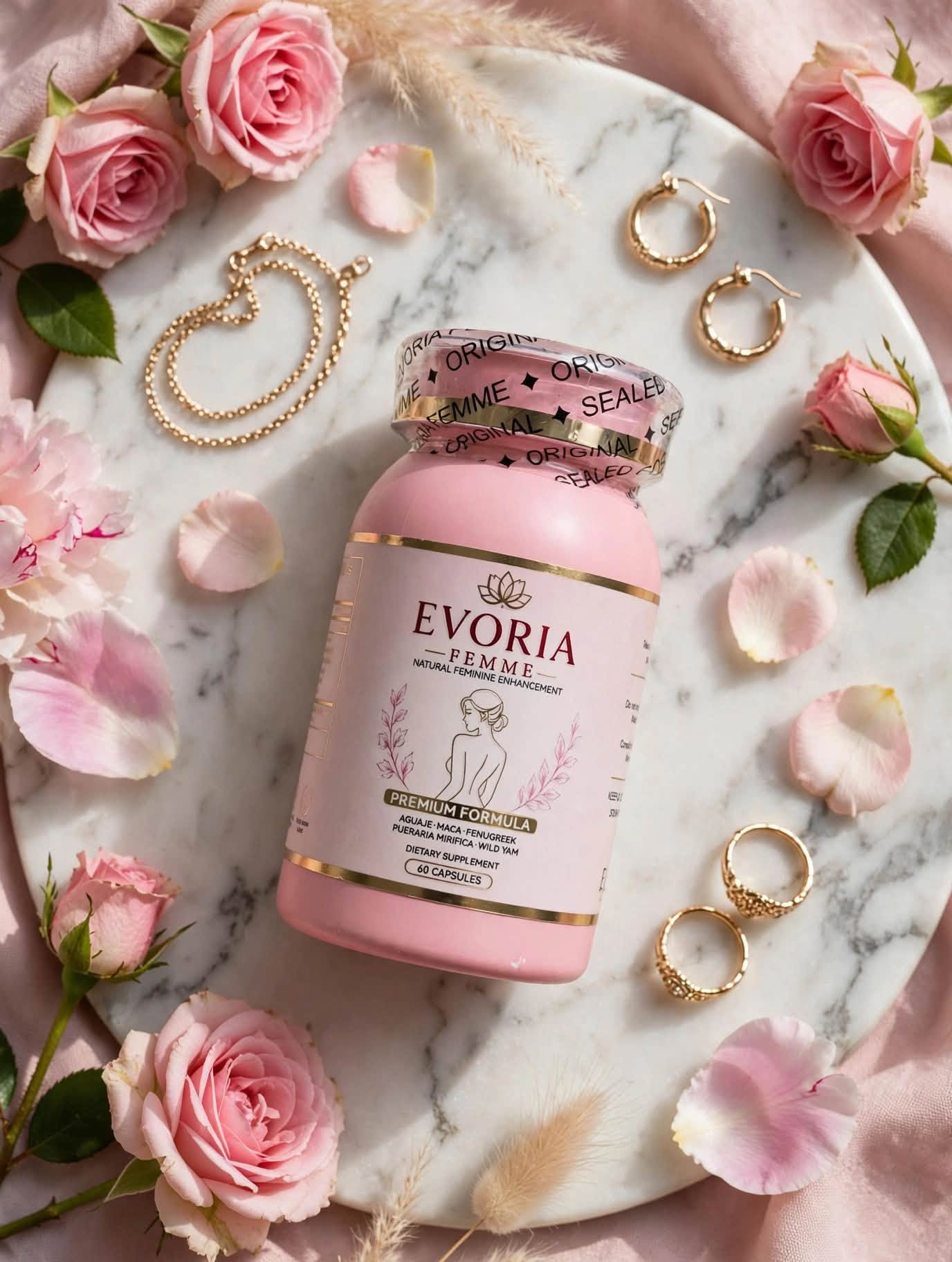 🌺 جمالك يتجدد بتوازن أنثوي طبيعي🌸 العناية بنفسك تبدأ بخطوة صغيرة... اكتشفي EVORIA FEMME